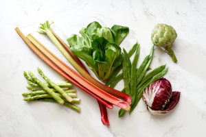 Lentegroentes op de barbecue