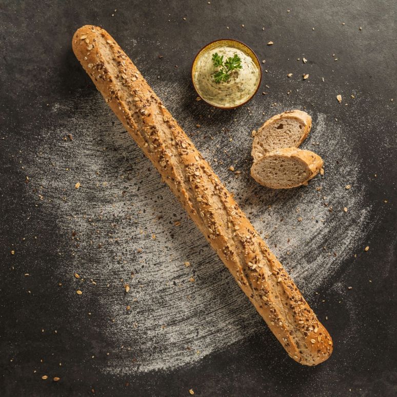 Meergranen Stokbrood met Kruidenboter